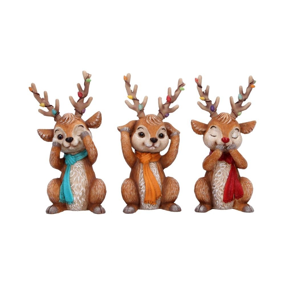 Nemesis Now - Three Wise Reindeer Figurines - Multicolours